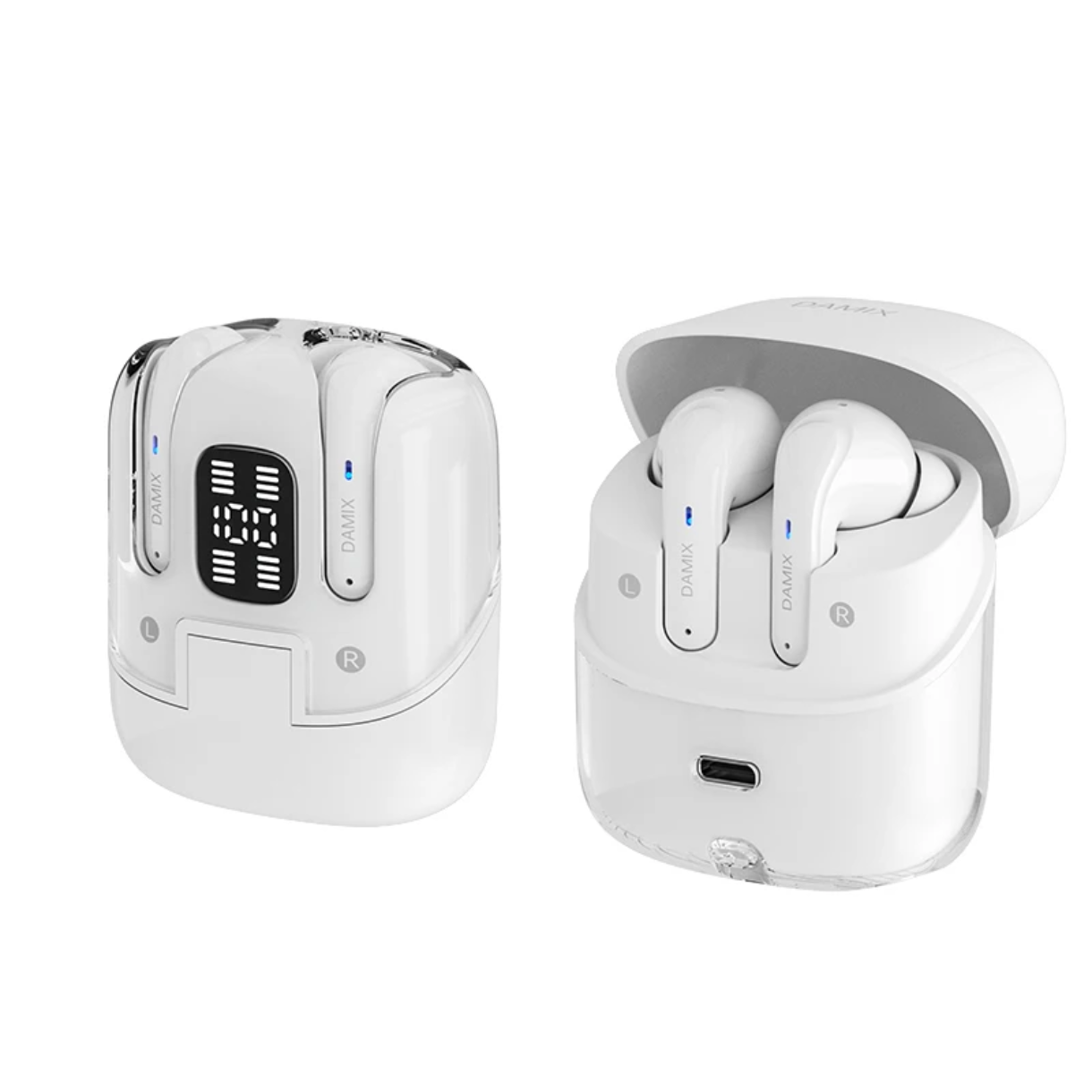 2025! Nuevos Audífonos Doble Par, sonido HiFi, bluetooth 5.5, Cancelación de ruido ENC, 2 pares de auriculares